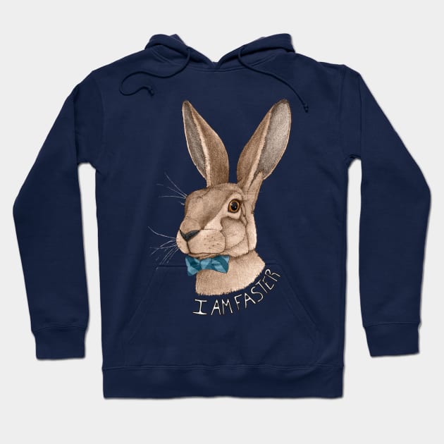 Mr. Hare is Faster Hoodie by Barruf